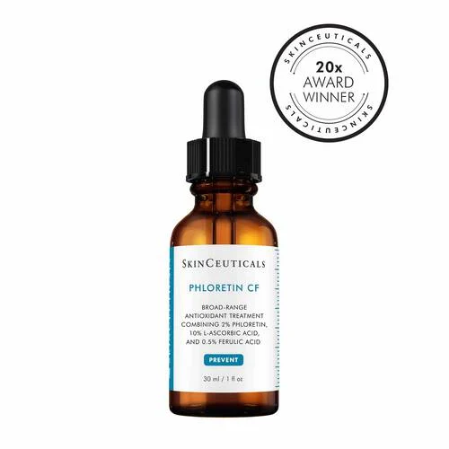 Phloretin CF with Ferulic Acid is a patented daytime vitamin C serum
