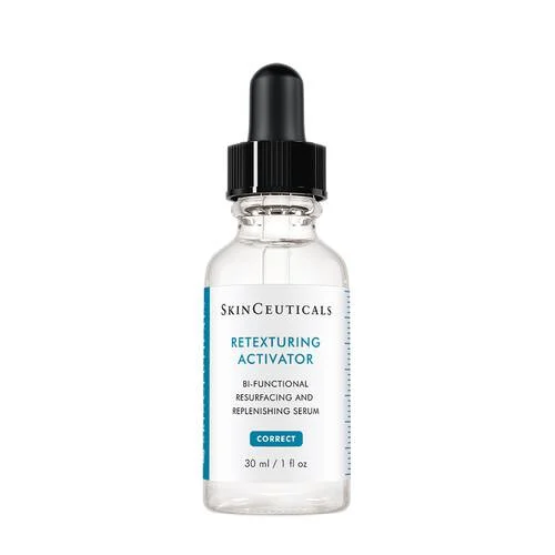 Face exfoliator and resurfacing serum